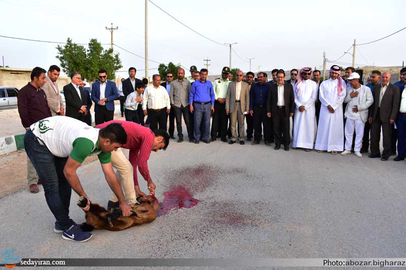 (تصاویر) آئین کلنگ زنی سه پروژه بخشداری مرکزی لارستان