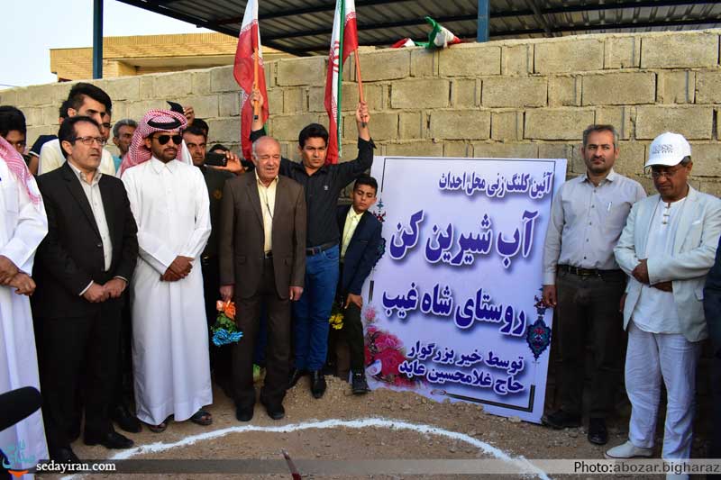 (تصاویر) آئین کلنگ زنی سه پروژه بخشداری مرکزی لارستان
