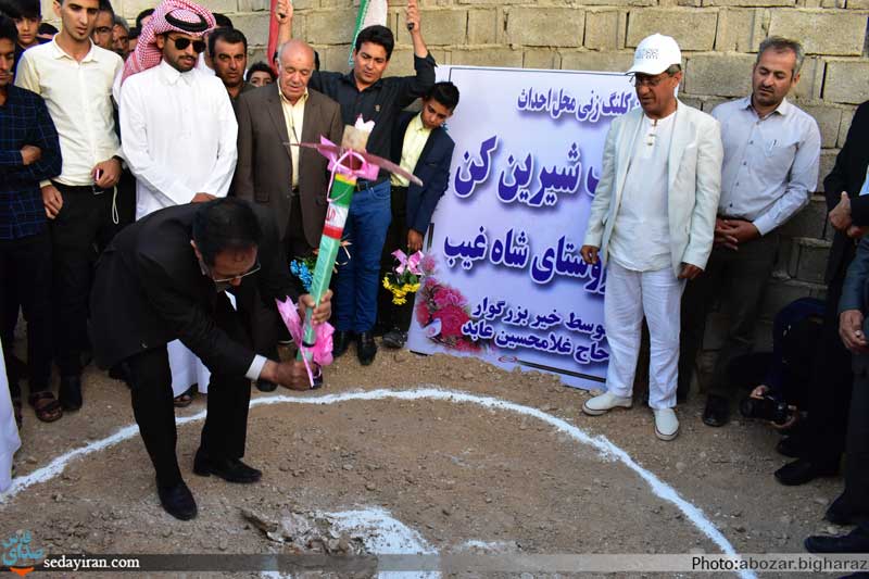 (تصاویر) آئین کلنگ زنی سه پروژه بخشداری مرکزی لارستان