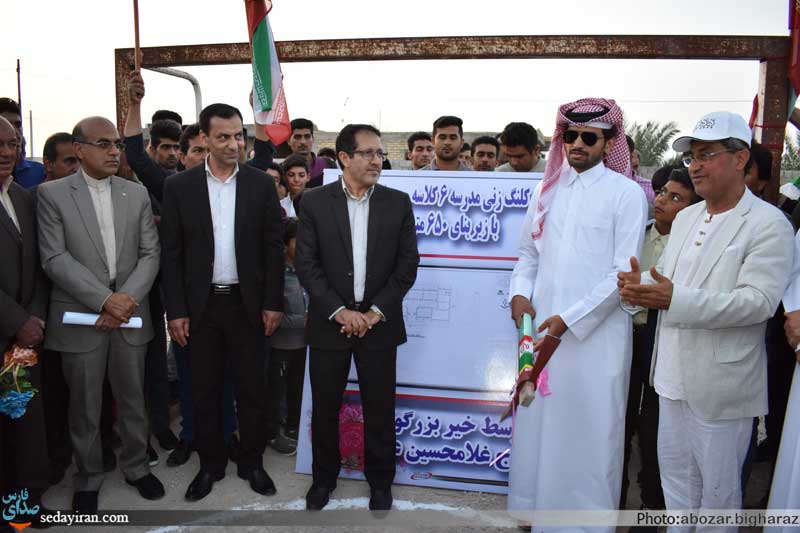 (تصاویر) آئین کلنگ زنی سه پروژه بخشداری مرکزی لارستان