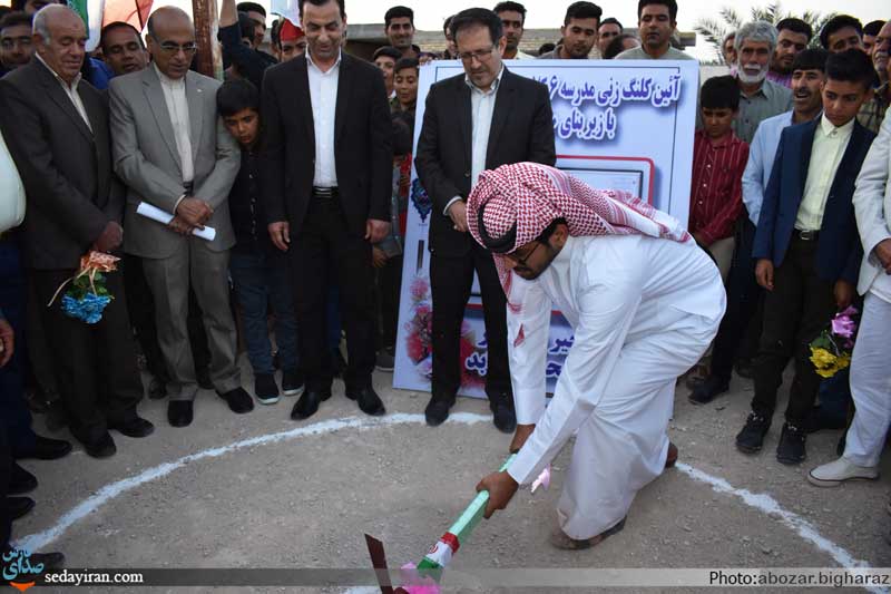 (تصاویر) آئین کلنگ زنی سه پروژه بخشداری مرکزی لارستان