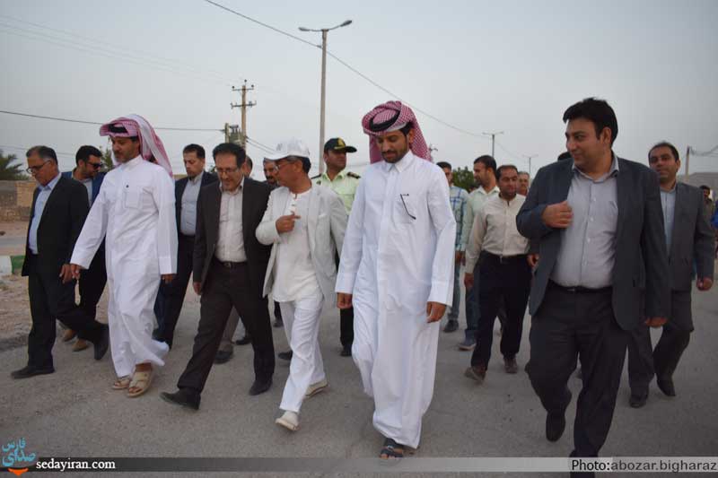 (تصاویر) آئین کلنگ زنی سه پروژه بخشداری مرکزی لارستان