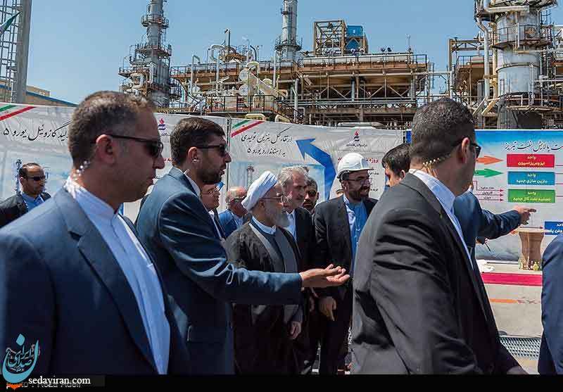 (تصاویر) سفر رئیس جمهور به تبریز