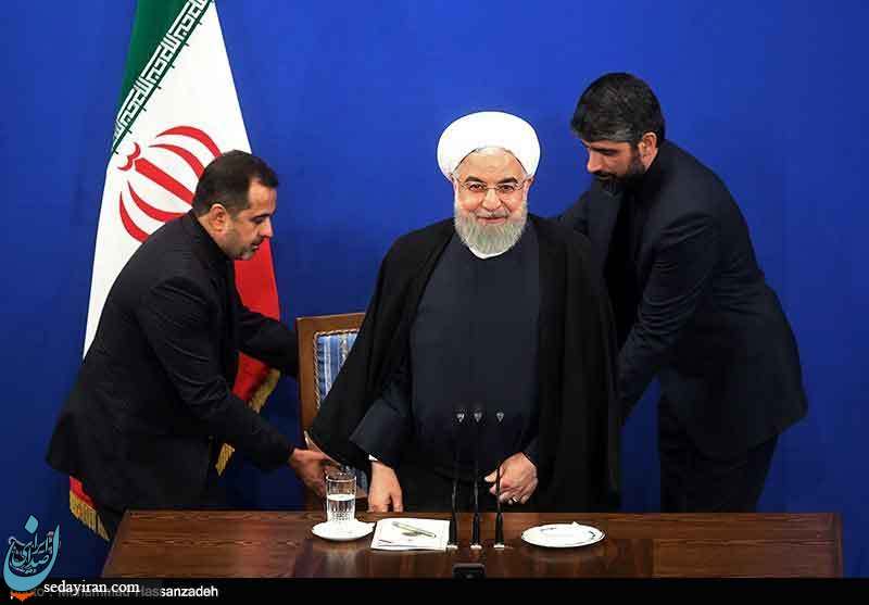 (تصاویر) نشست خبری رئیس جمهور