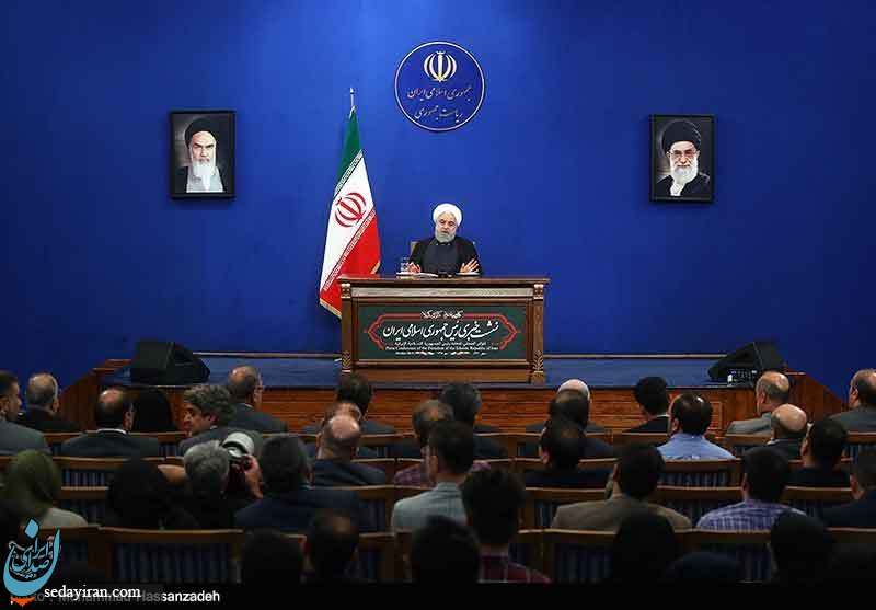 (تصاویر) نشست خبری رئیس جمهور