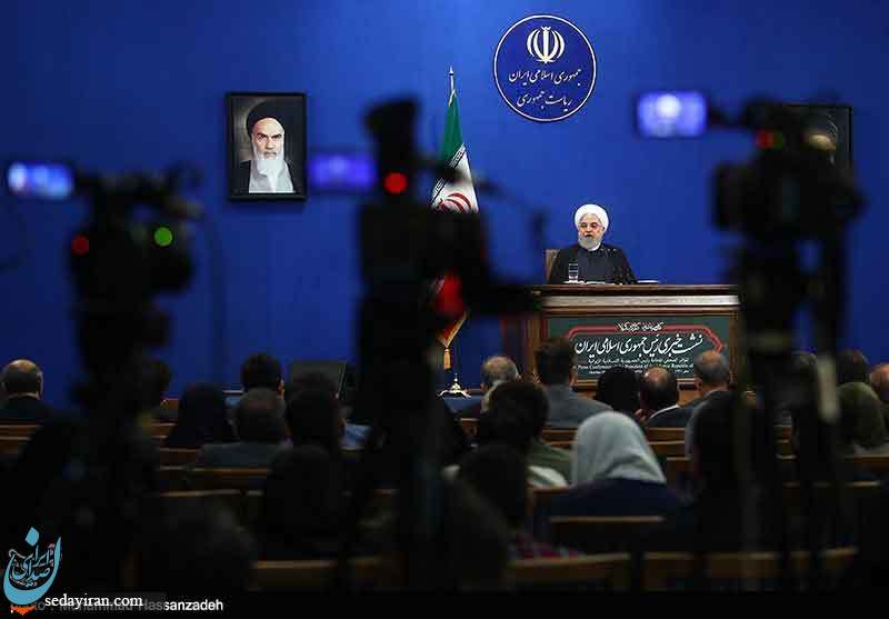(تصاویر) نشست خبری رئیس جمهور