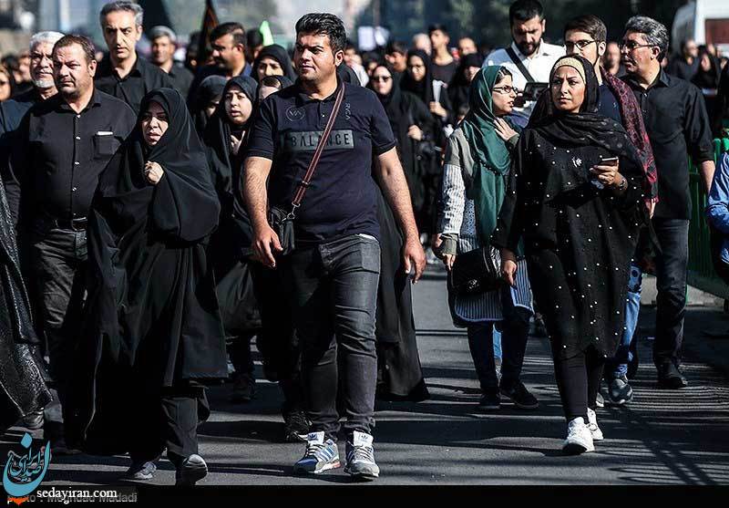 (تصاویر) پیاده روی جاماندگان اربعین حسینی(ع) در تهران