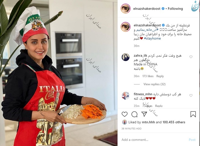 الناز شاکردوست آشپز شد