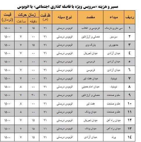 آغاز به کار اپلیکیشن رزرو صندلی اتوبوس‌های دربستی+ لیست نرخ کرایه