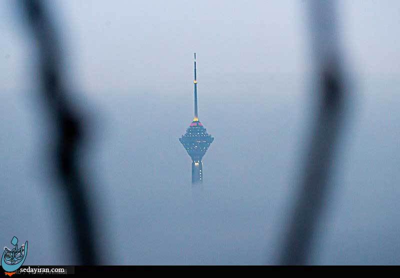 (تصاویر) تهران در مه