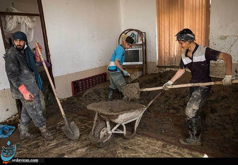 (تصاویر) خسارات سیل در روستای بهانگر سبزوار