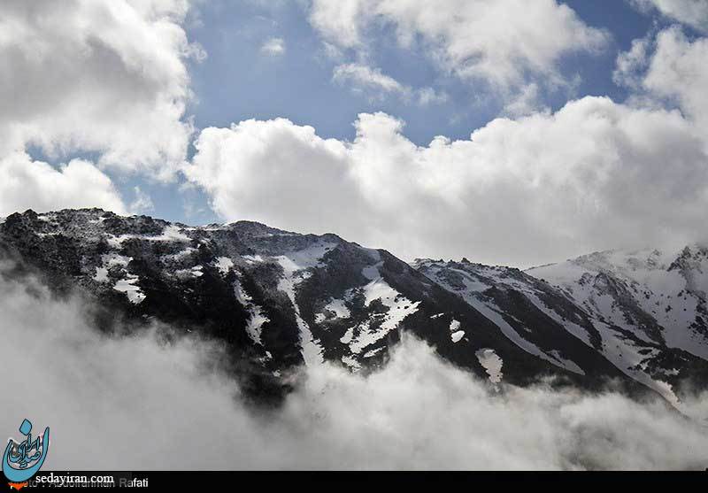 (تصاویر) ابر و مه در کوهستان الوند