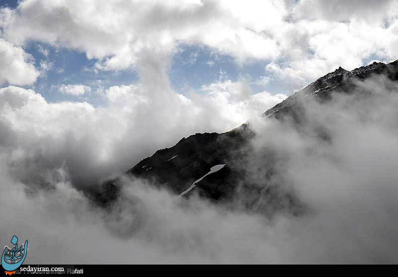 (تصاویر) ابر و مه در کوهستان الوند