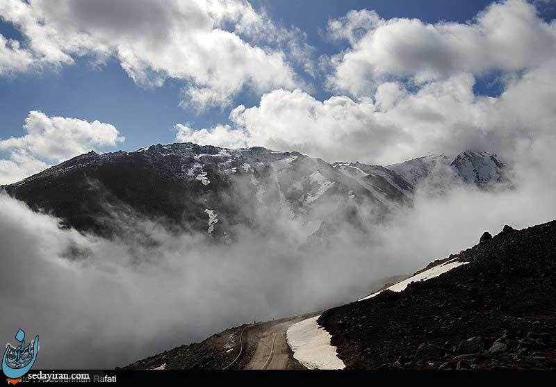 (تصاویر) ابر و مه در کوهستان الوند