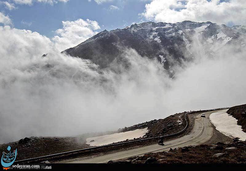 (تصاویر) ابر و مه در کوهستان الوند