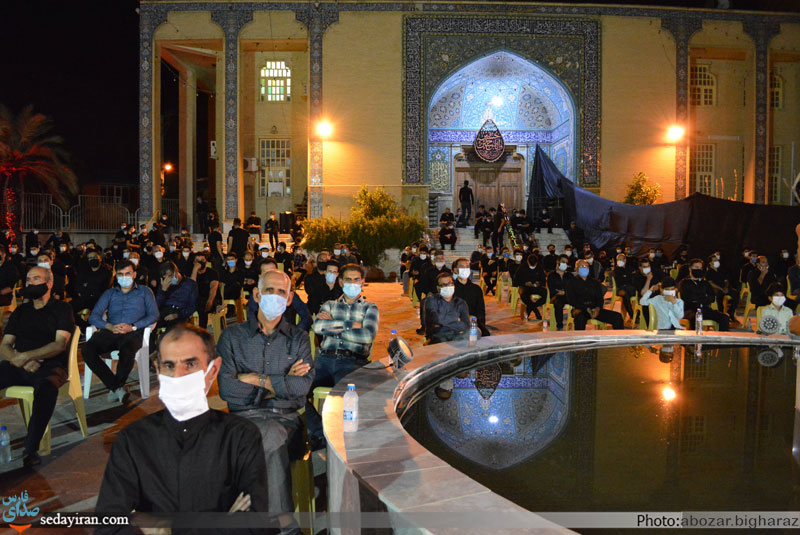 (تصاویر) مراسم عزاداری شب هشتم محرم در هیئت زینبیون لارستان