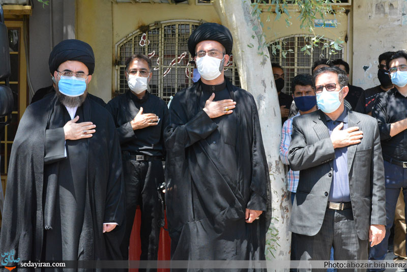 (تصاویر) تجمع بزرگ عاشورائیان لارستان در روز عاشورای حسینی