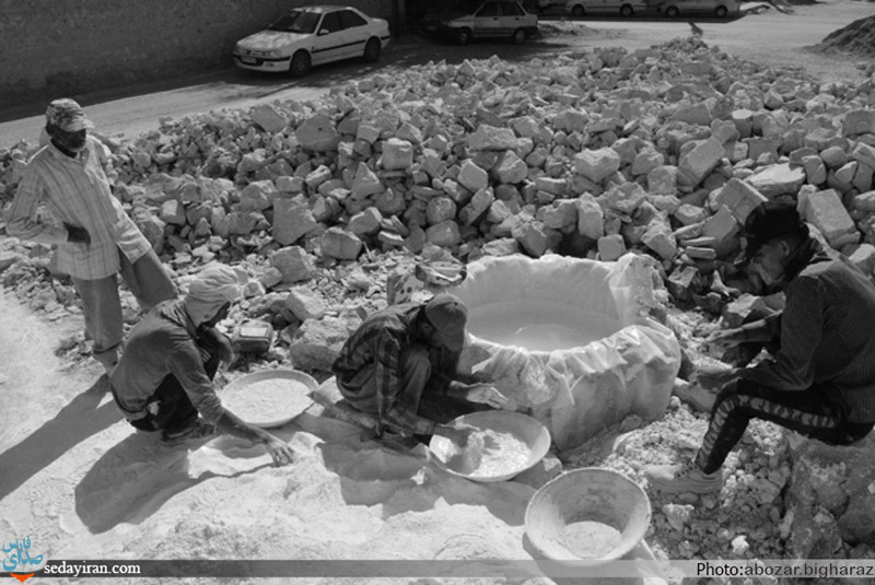 (تصاویر) بازسازی و تعمیر سقف برکه 