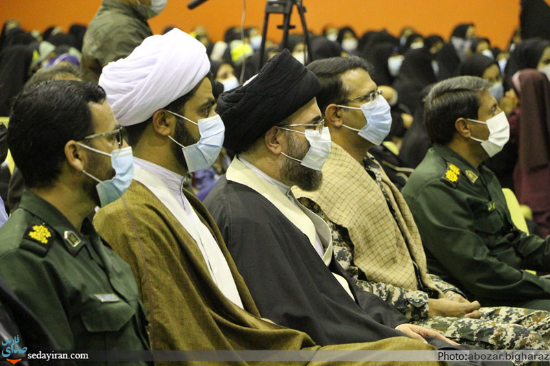 (تصاویر) گردهمایی بزرگ اقتدار بسیجیان لارستان برگزار شد
