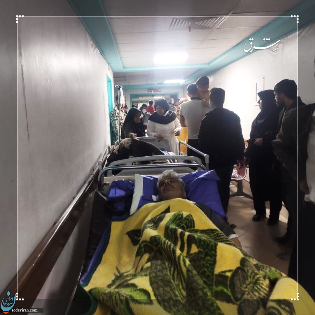 (تصاویر) مجروحان سقوط بالگرد وزیر ورزش به بیمارستان منتقل شدند