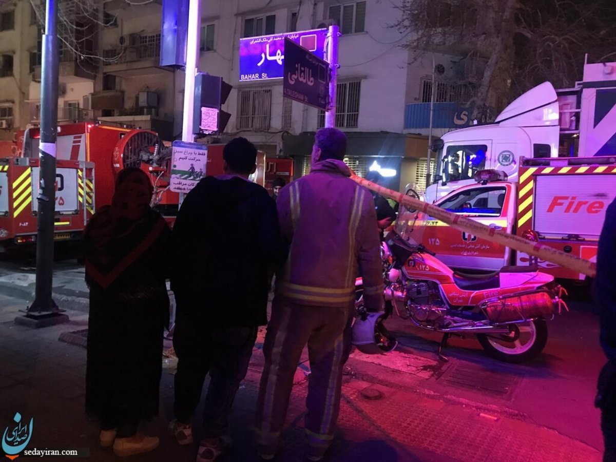 آتش سوزی ساختمان 153 خیابان بهار پایان گرفت