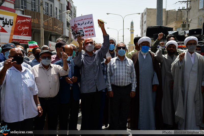 (تصاویر) راهپیمایی روز جهانی قدس در شهر لار