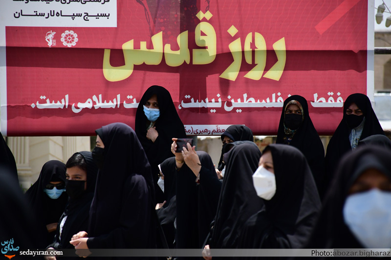 (تصاویر) راهپیمایی روز جهانی قدس در شهر لار