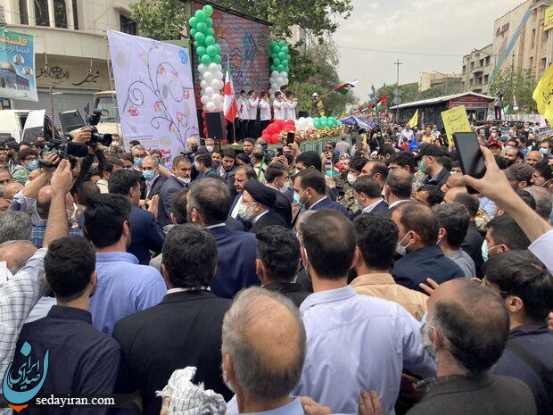 تصلویری از رئیسی در راهپیمایی روز جهانی قدس