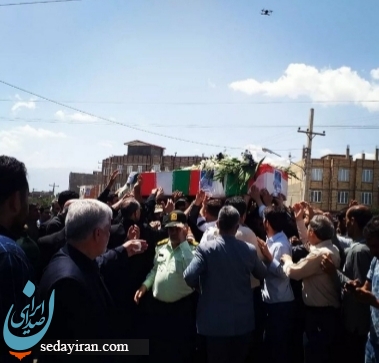 ( تصاویر) مراسم تشییع شهید مرزبان مهدی برزگر در اهر