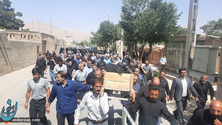 تصاویری از خاکسپاری حسین عبدالباقی در اصفهان