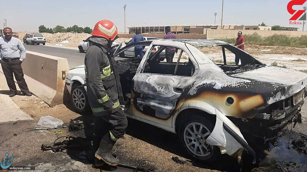 واژگونی هولناک سمند در رفسنجان 3 نفر جان باخت