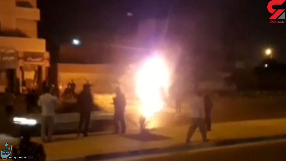 برخورد سمند با تیر برق در ماهشر 2 نفر زنده زنده سوختند