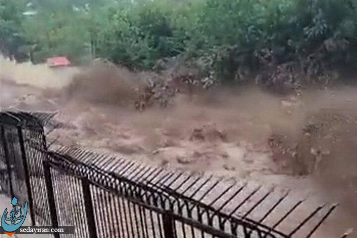 سیل وحشتناک در فشم تهران 2 نفر جان باخت