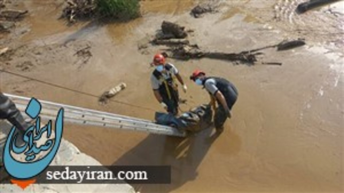 رانش وحشتناک زمین در الیگودرز بر اثر سیل 5 عضو خانواده جان باختند