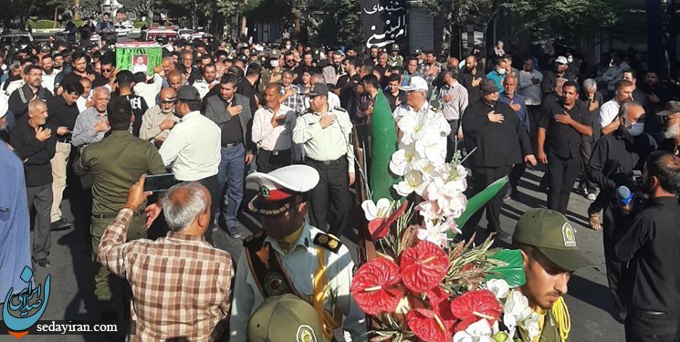 مراسم وداع با پیکر شهید محمد جواد رحیمی در دامغان