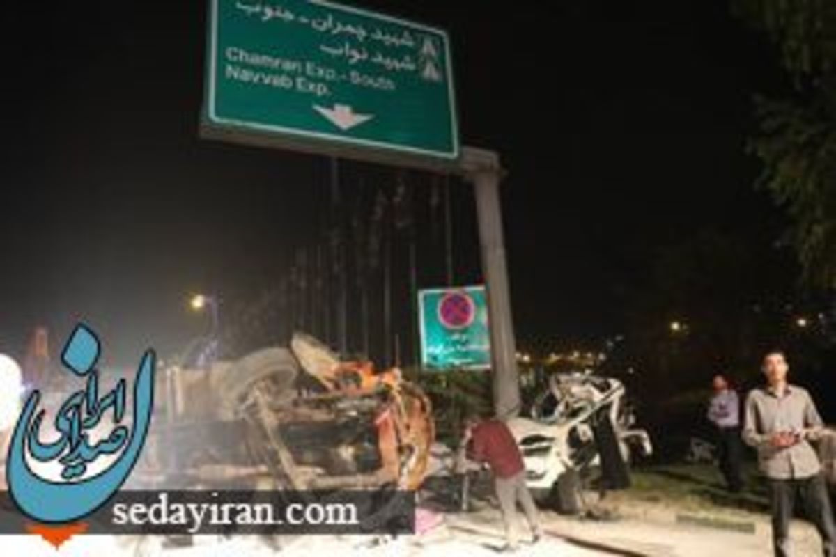 تصادف هولناک در بزرگراه نیایش مرگ مرد 30 و پسر 15 ساله
