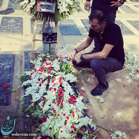 مراسم خاکسپای پسر نسرین مقانلو