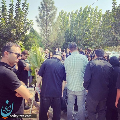(تصاویر)مراسم خاکسپاری پسر نسرین مقانلو