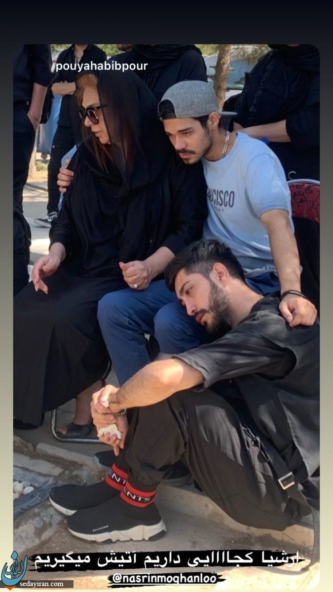 استوری دردناک از نسرین مقانلو در سوگ پسرش!