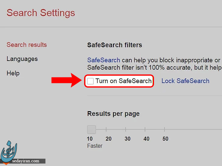 چگونه SafeSearch را غیر فعال کنیم؟