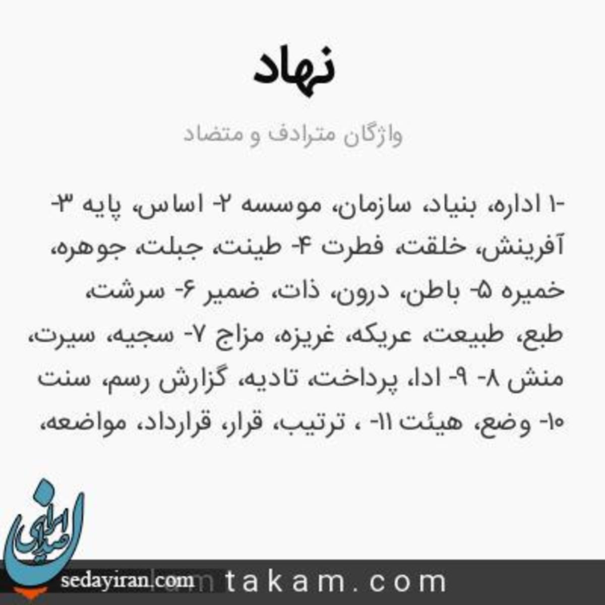 نهاد چیست؟