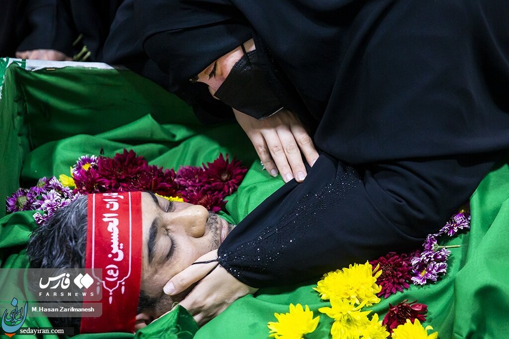 قاب های تلخ در مراسم وداع با پیکر شهید مهدی اثتی عشری