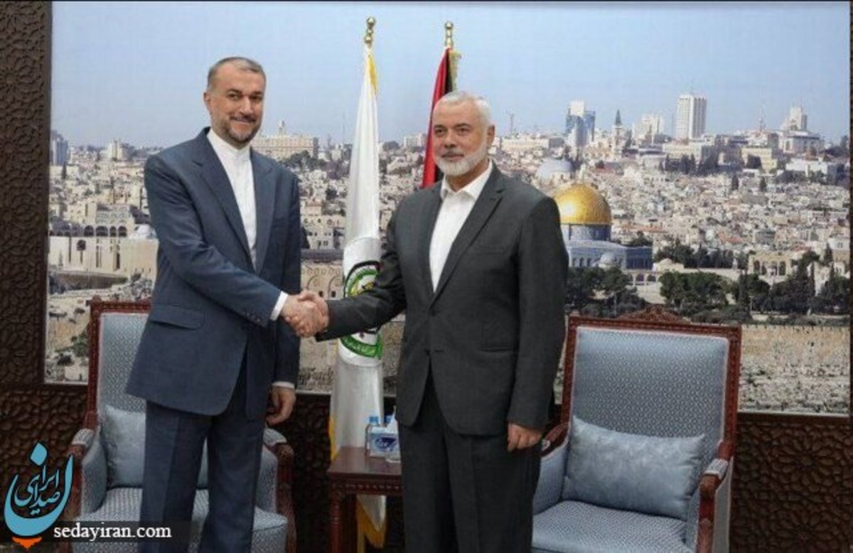 دیدار و گفتگوی امیر عبداللهیان با هنیه تصاویر