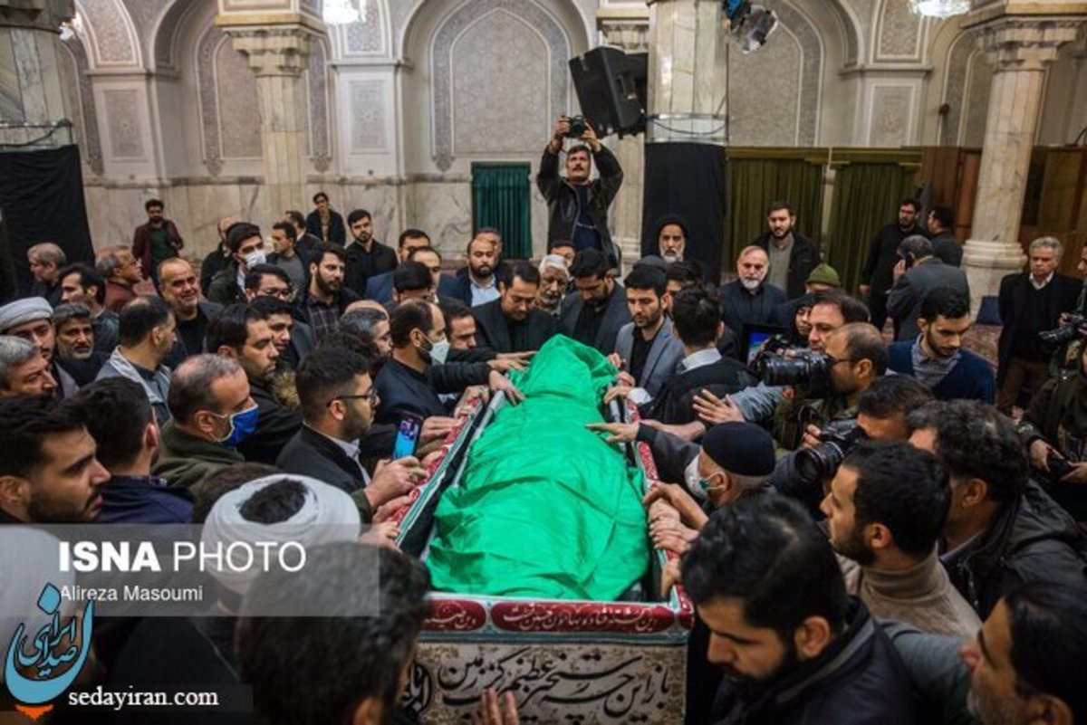 پیکر آیت‌الله محمد امامی کاشانی تشییع شد
