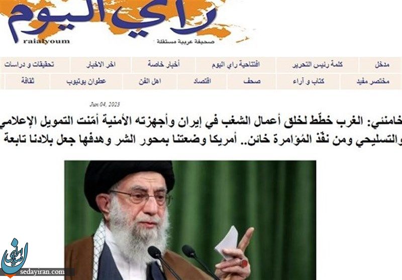 بازتاب سخنان رهبرانقلاب در مراسم ارتحال امام(ره) در رسانه های عربی بازتاب سخنان رهبرانقلاب در مراسم ارتحال امام(ره) در رسانه های عربی