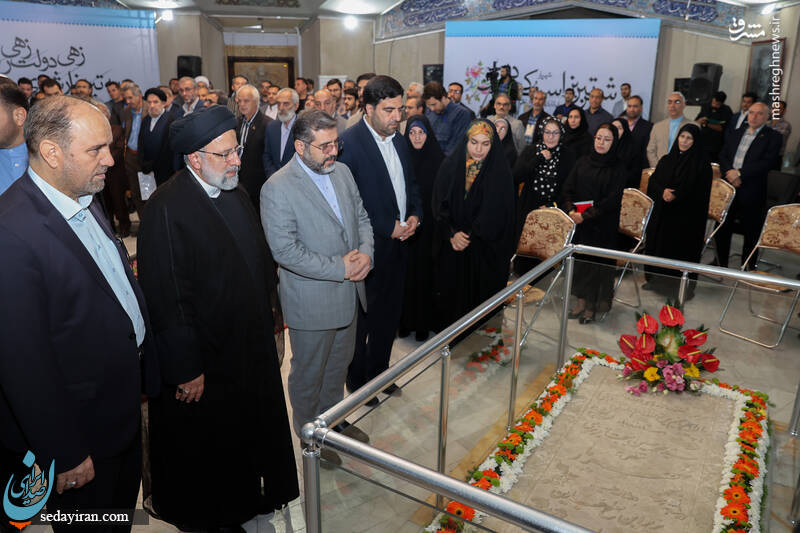 رئیسی بر سر مزار استاد شهریار رفت/عکس
