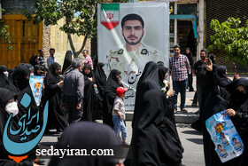 (تصاویر) مراسم تشییع پیکر شهدای خراسانی حادثه تروریستی سراوان در مشهد