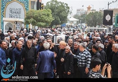 (تصاویر) مراسم تشییع پیکر آیت‌الله صانعی در قم برگزار شد
