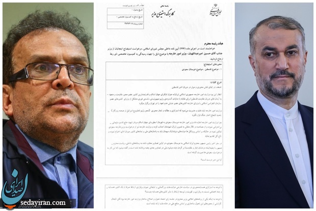 امیرعبداللهیان استیضاح می شود! / عکس