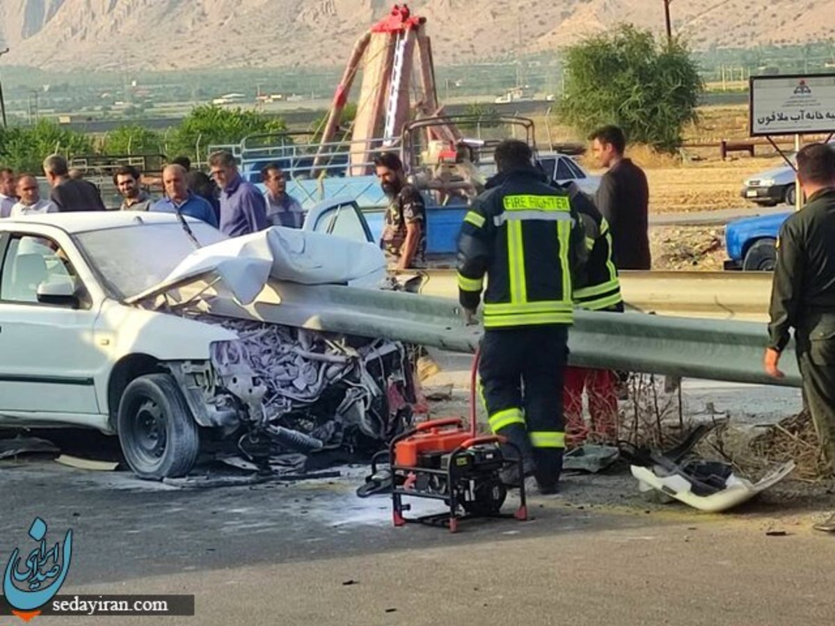 تصادف شدید 3 خودرو در محور قزوین- رشت 3 نفر جان باختند